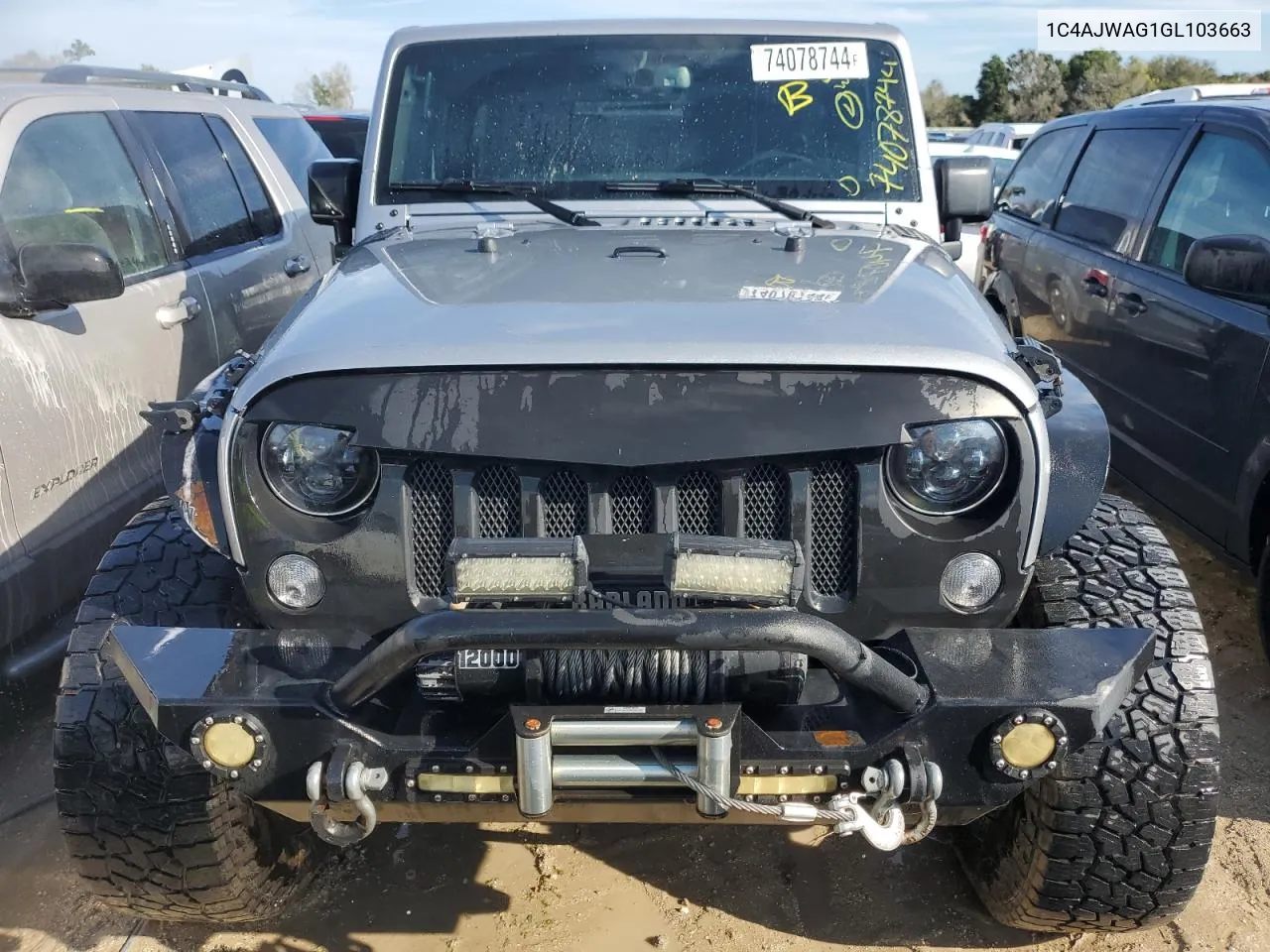 2016 Jeep Wrangler Sport VIN: 1C4AJWAG1GL103663 Lot: 74078744