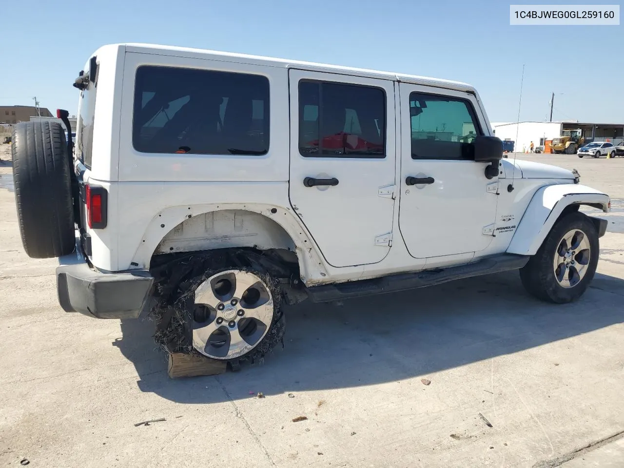 2016 Jeep Wrangler Unlimited Sahara VIN: 1C4BJWEG0GL259160 Lot: 74106624