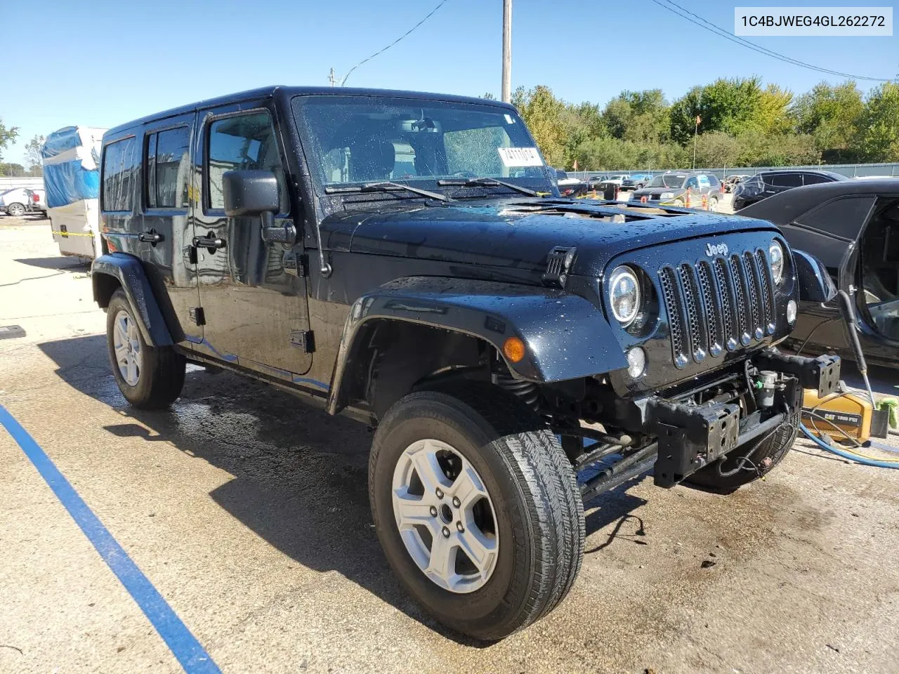 2016 Jeep Wrangler Unlimited Sahara VIN: 1C4BJWEG4GL262272 Lot: 74111014