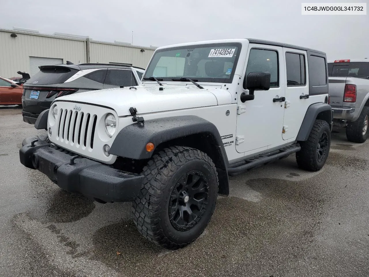 2016 Jeep Wrangler Unlimited Sport VIN: 1C4BJWDG0GL341732 Lot: 74142854