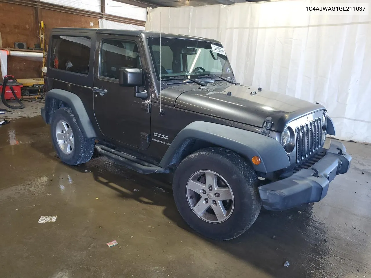 1C4AJWAG1GL211037 2016 Jeep Wrangler Sport