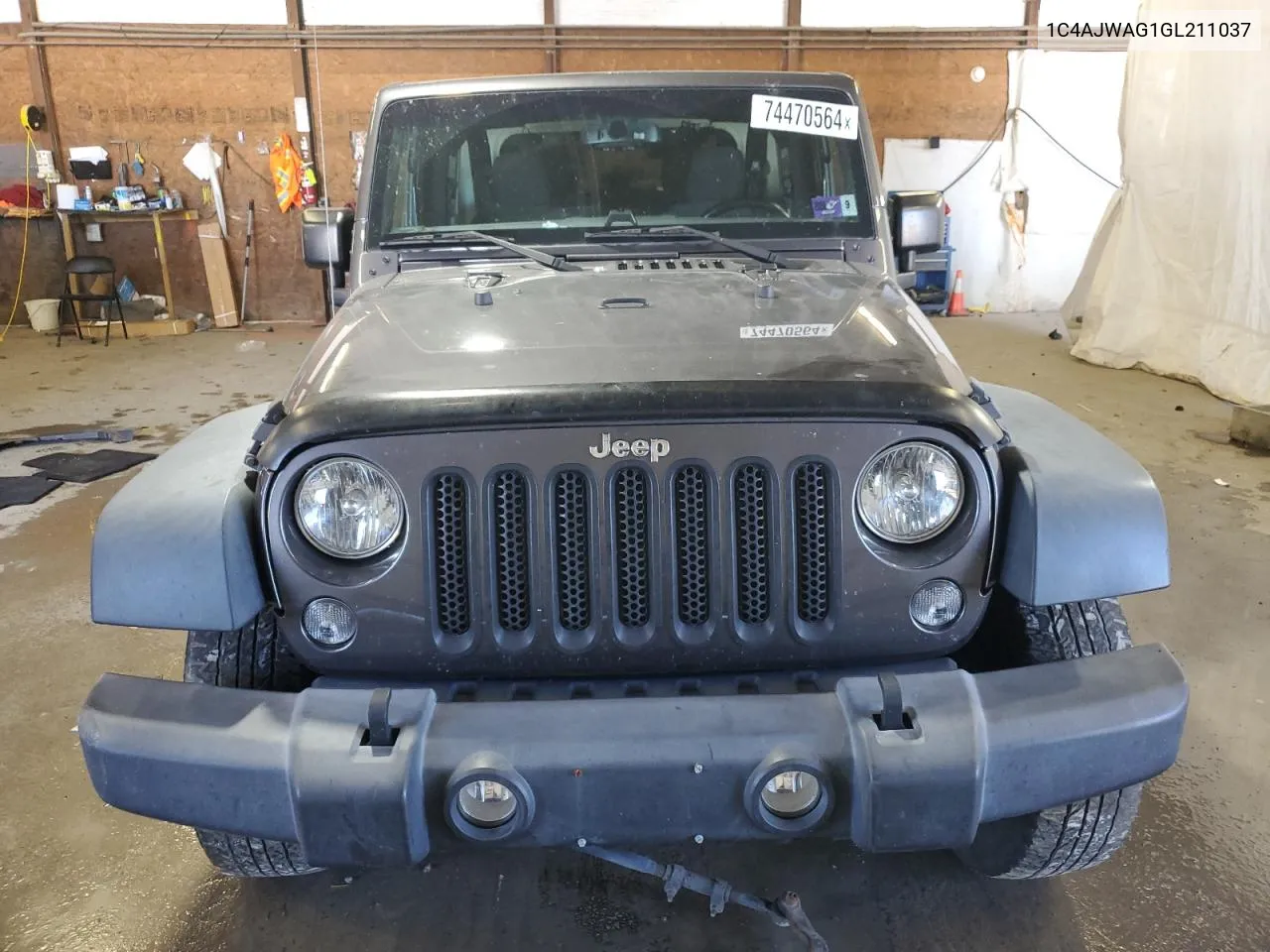 2016 Jeep Wrangler Sport VIN: 1C4AJWAG1GL211037 Lot: 74470564