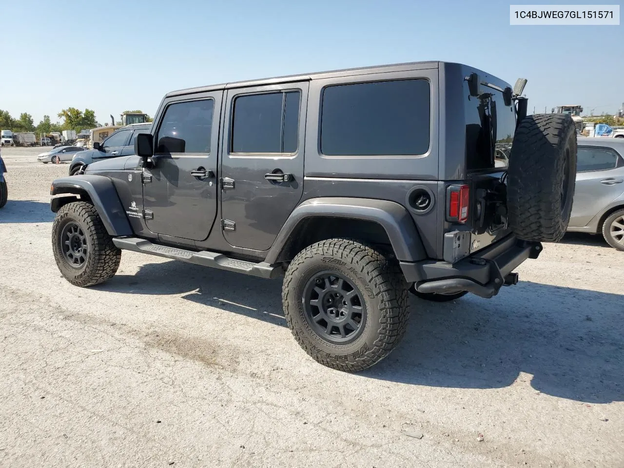 2016 Jeep Wrangler Unlimited Sahara VIN: 1C4BJWEG7GL151571 Lot: 74568874