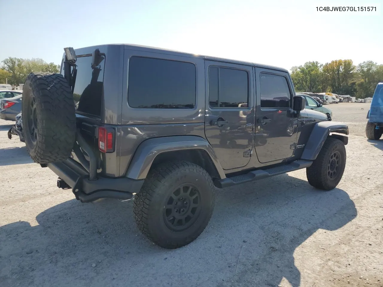 2016 Jeep Wrangler Unlimited Sahara VIN: 1C4BJWEG7GL151571 Lot: 74568874