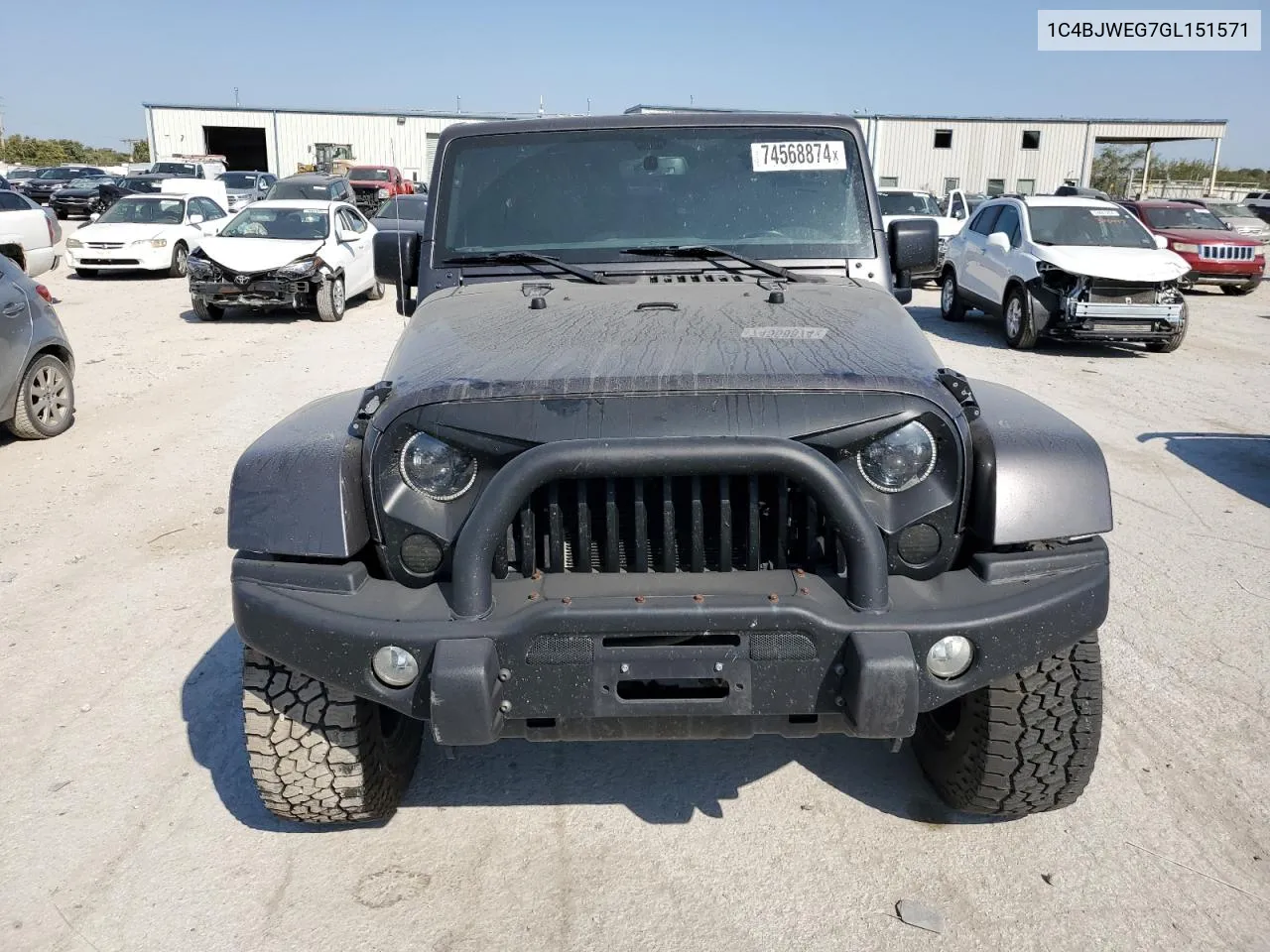 2016 Jeep Wrangler Unlimited Sahara VIN: 1C4BJWEG7GL151571 Lot: 74568874