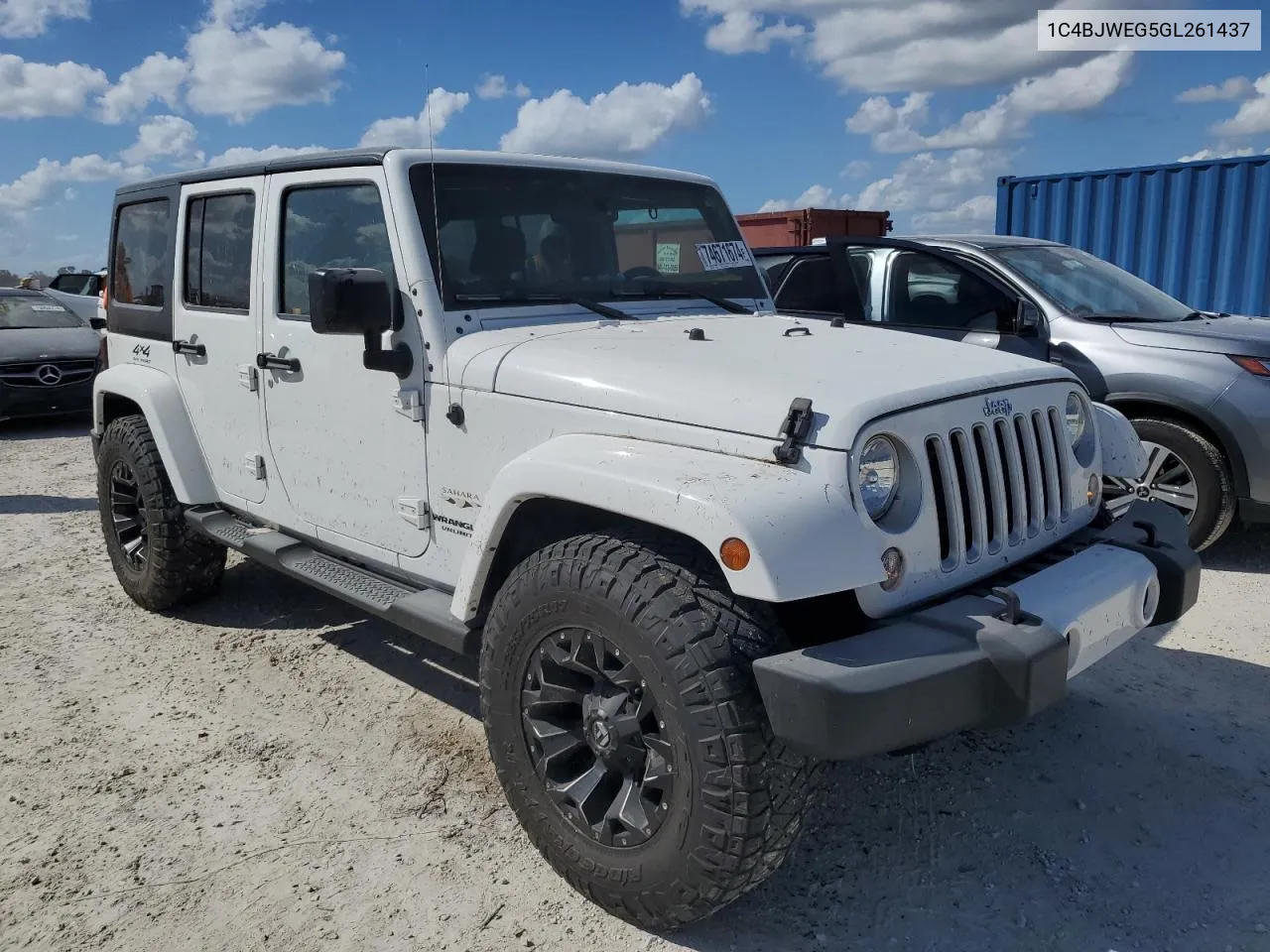 2016 Jeep Wrangler Unlimited Sahara VIN: 1C4BJWEG5GL261437 Lot: 74671674