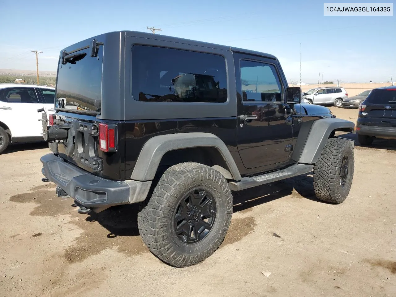 2016 Jeep Wrangler Sport VIN: 1C4AJWAG3GL164335 Lot: 74830464