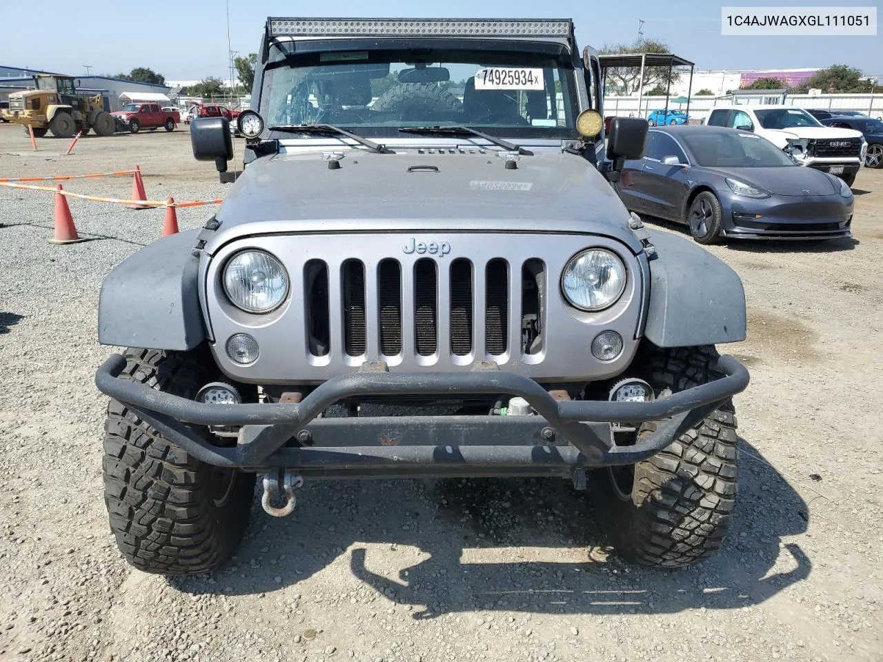 2016 Jeep Wrangler Sport VIN: 1C4AJWAGXGL111051 Lot: 74925934