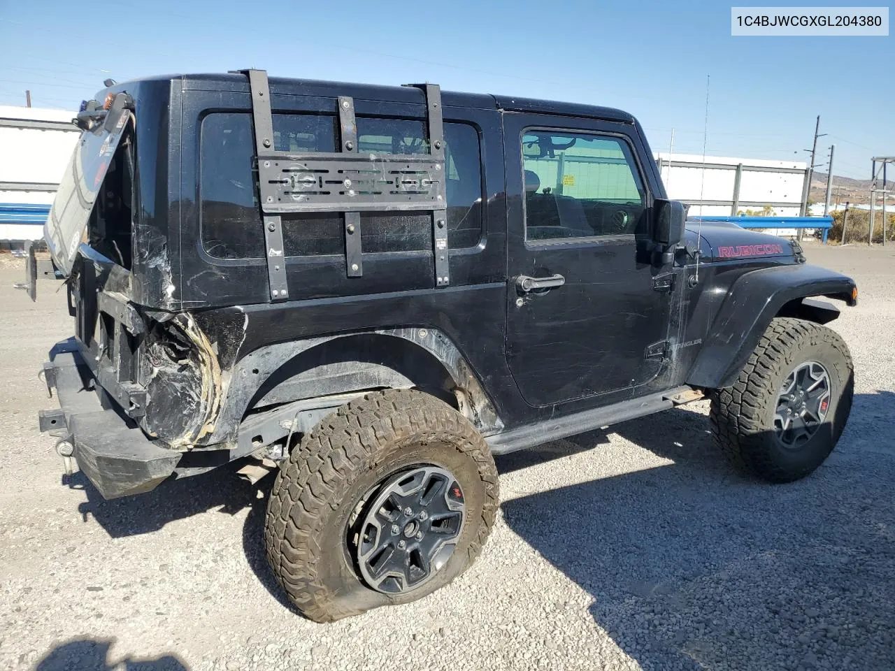 2016 Jeep Wrangler Rubicon VIN: 1C4BJWCGXGL204380 Lot: 74970094