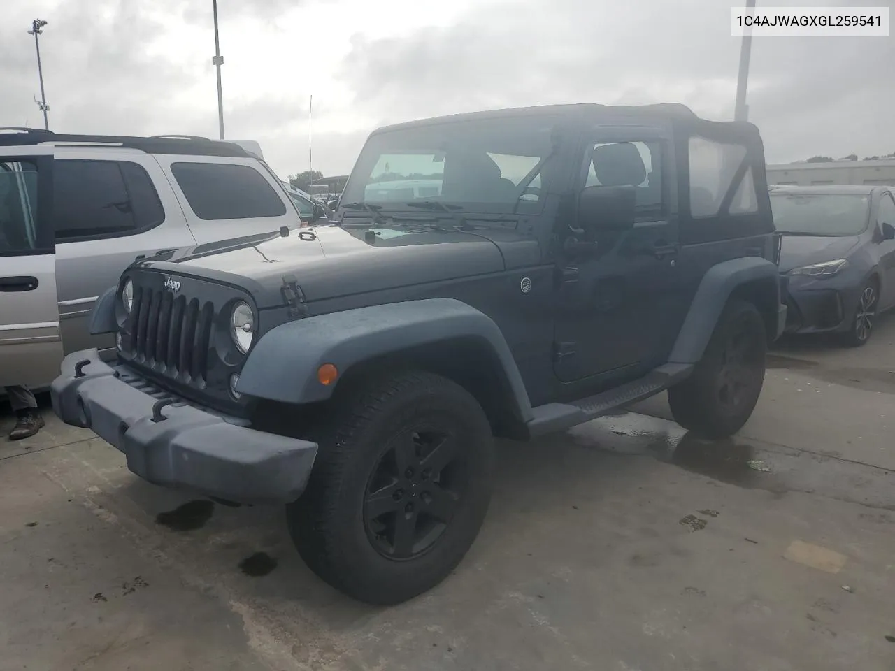 2016 Jeep Wrangler Sport VIN: 1C4AJWAGXGL259541 Lot: 75077964