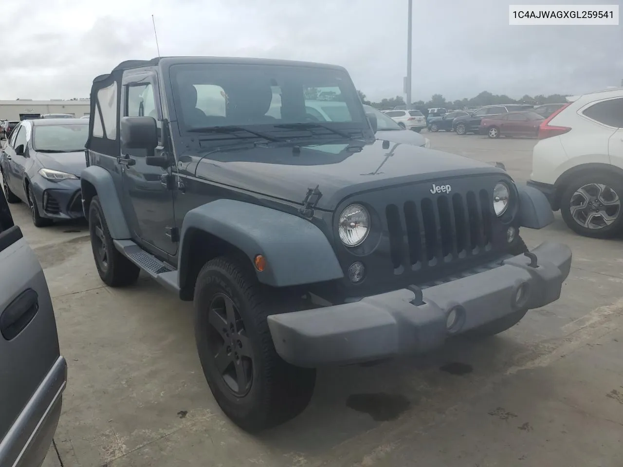 2016 Jeep Wrangler Sport VIN: 1C4AJWAGXGL259541 Lot: 75077964