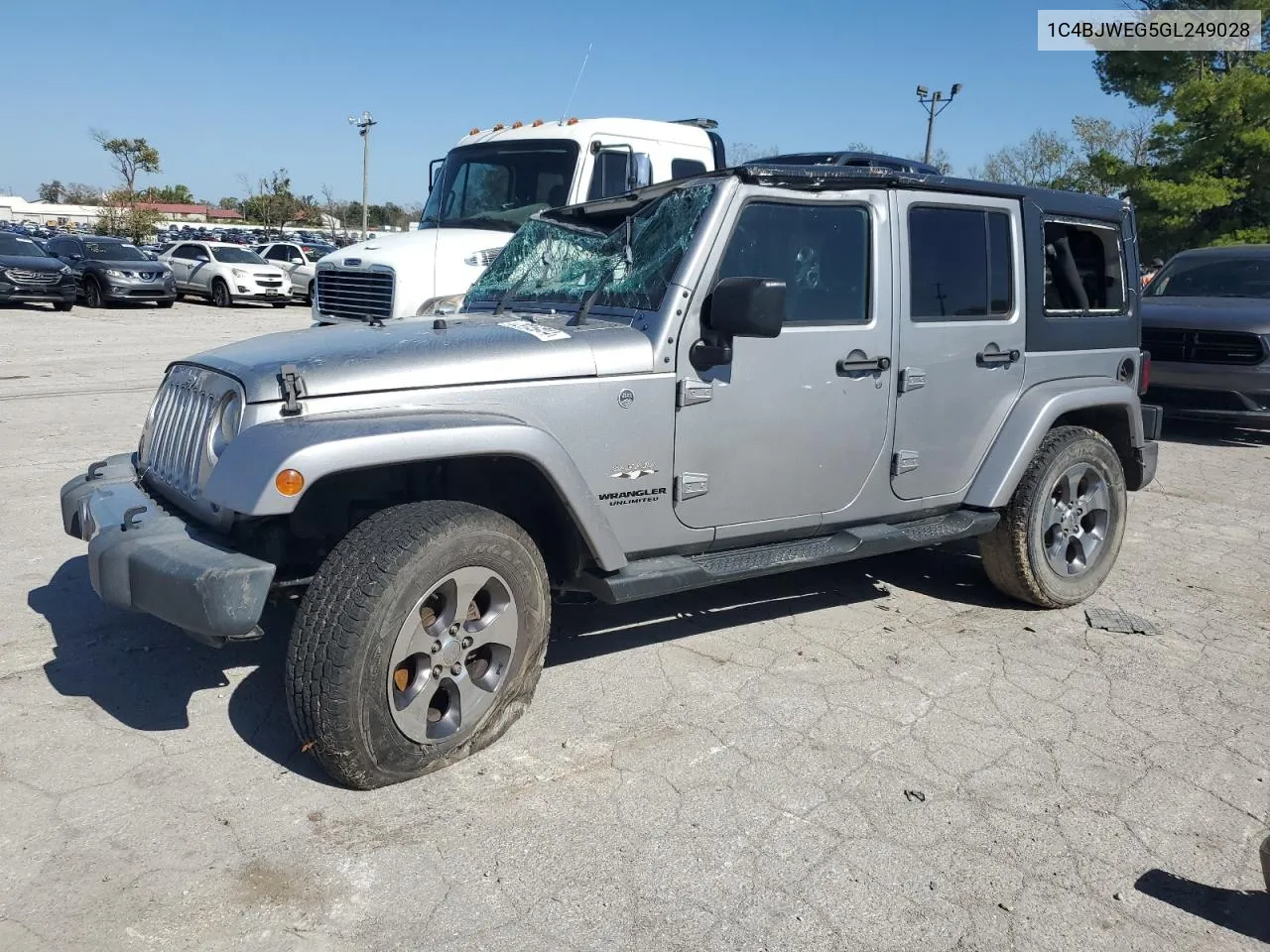 2016 Jeep Wrangler Unlimited Sahara VIN: 1C4BJWEG5GL249028 Lot: 75118014