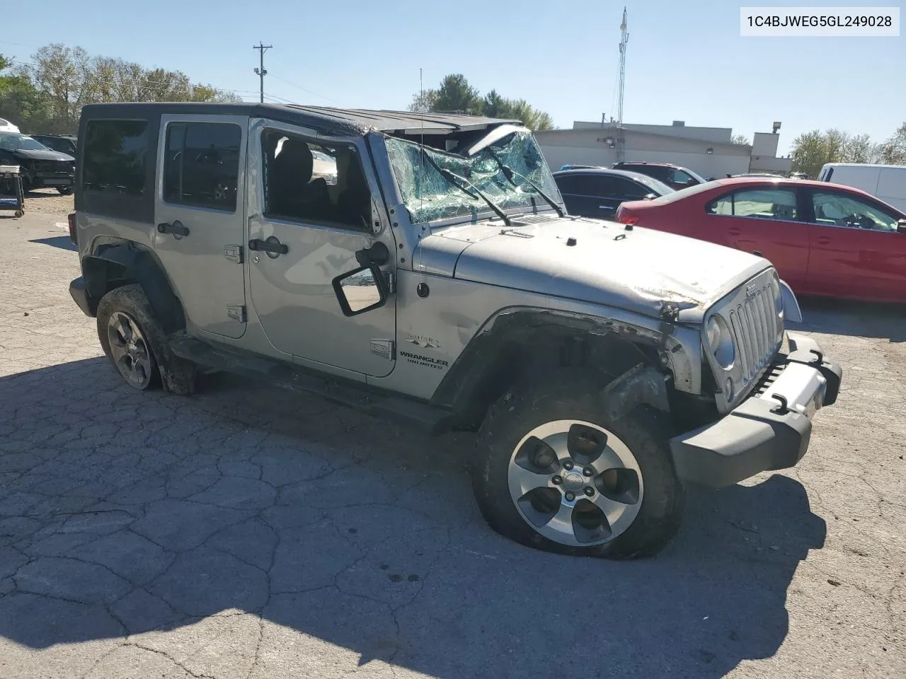 2016 Jeep Wrangler Unlimited Sahara VIN: 1C4BJWEG5GL249028 Lot: 75118014