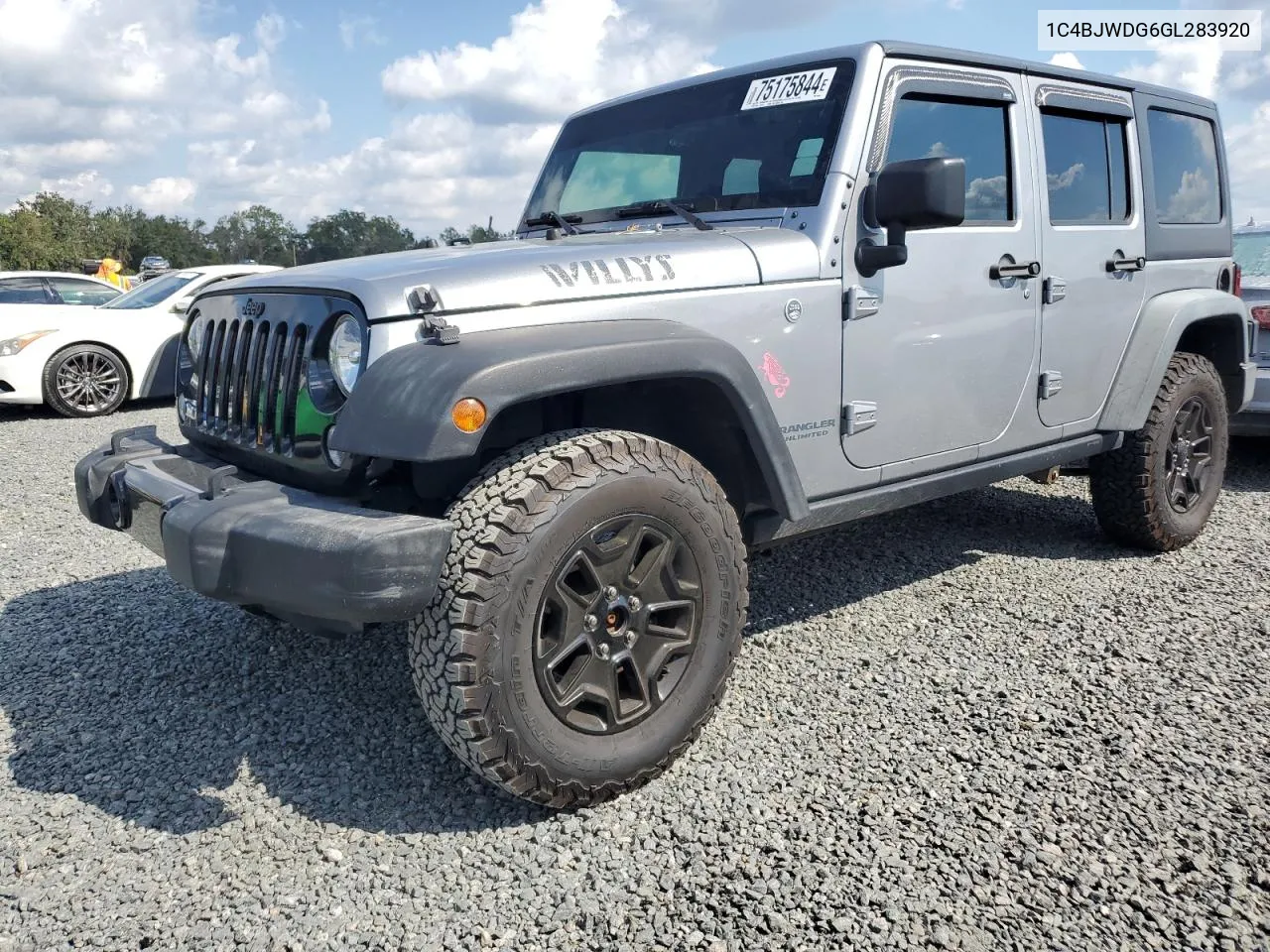 2016 Jeep Wrangler Unlimited Sport VIN: 1C4BJWDG6GL283920 Lot: 75175844