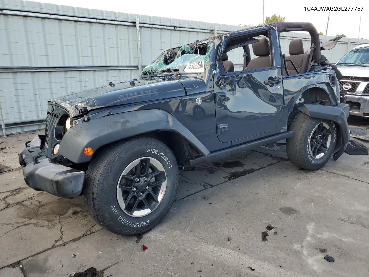 2016 Jeep Wrangler Sport VIN: 1C4AJWAG2GL277757 Lot: 75348254