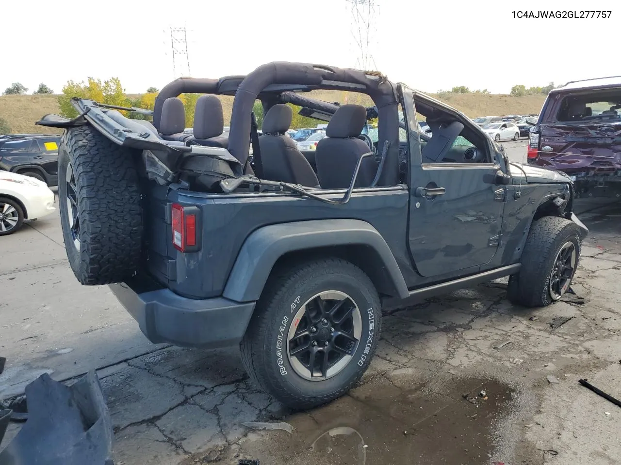 2016 Jeep Wrangler Sport VIN: 1C4AJWAG2GL277757 Lot: 75348254