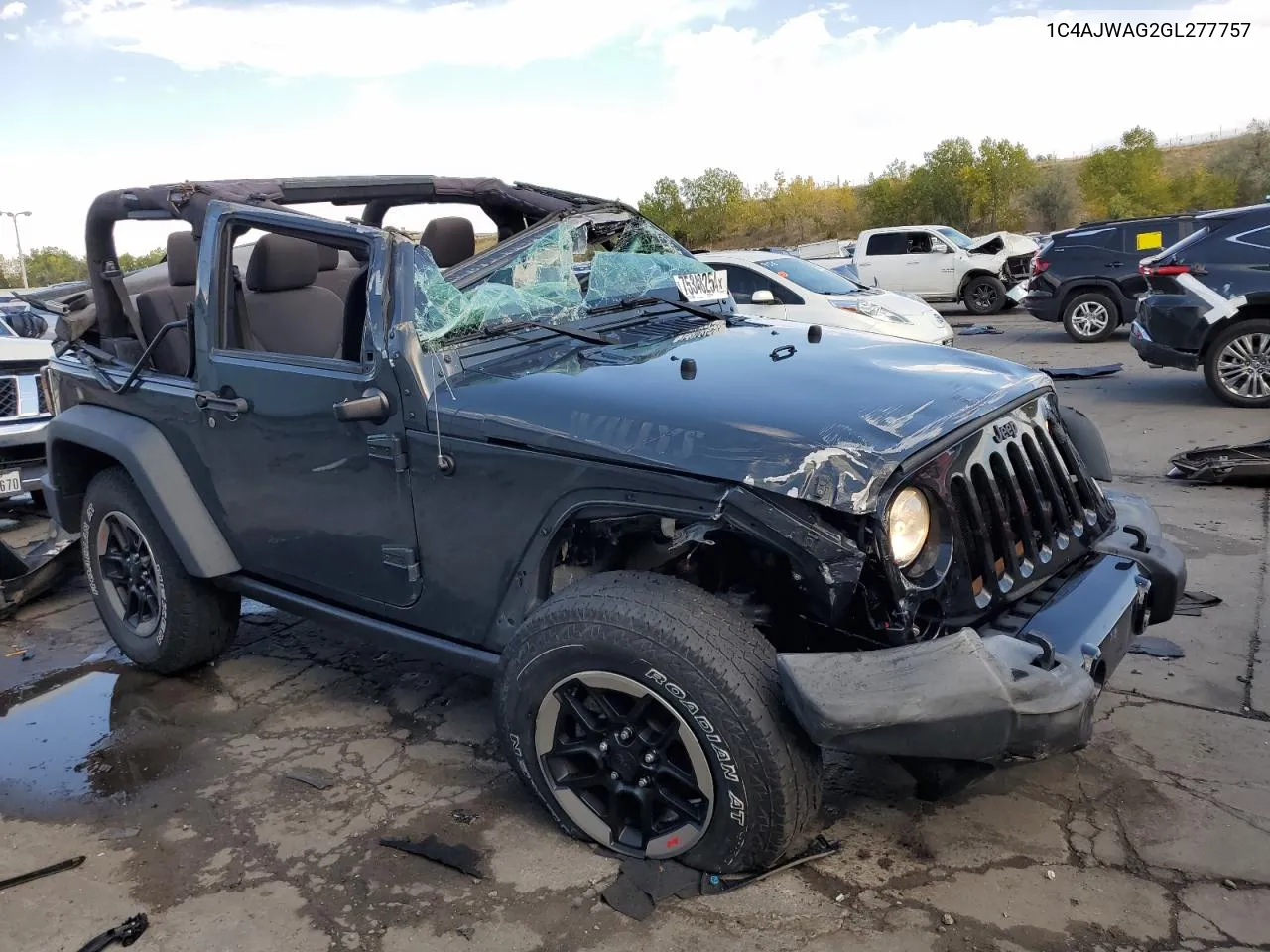 2016 Jeep Wrangler Sport VIN: 1C4AJWAG2GL277757 Lot: 75348254