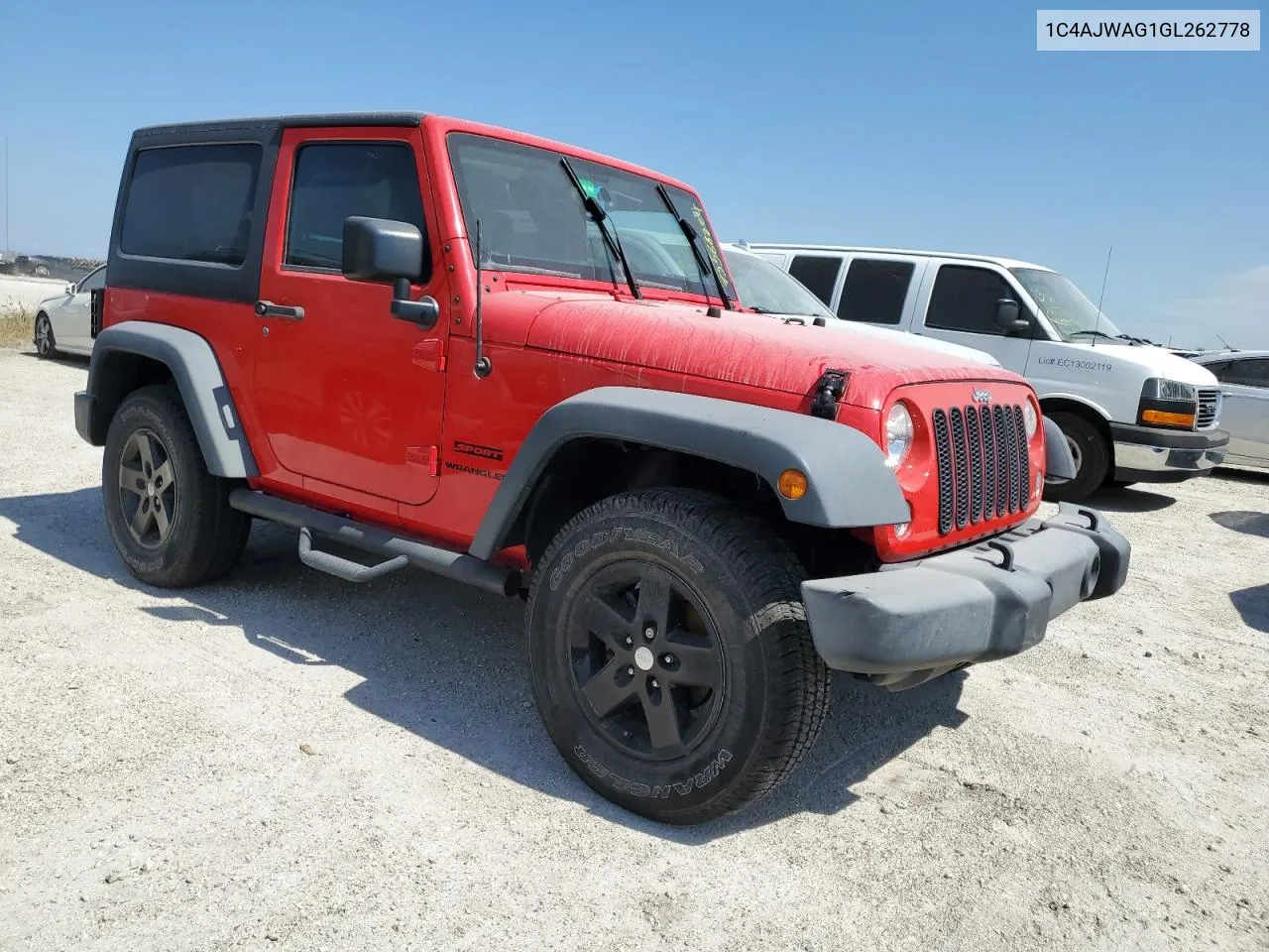 2016 Jeep Wrangler Sport VIN: 1C4AJWAG1GL262778 Lot: 75568224