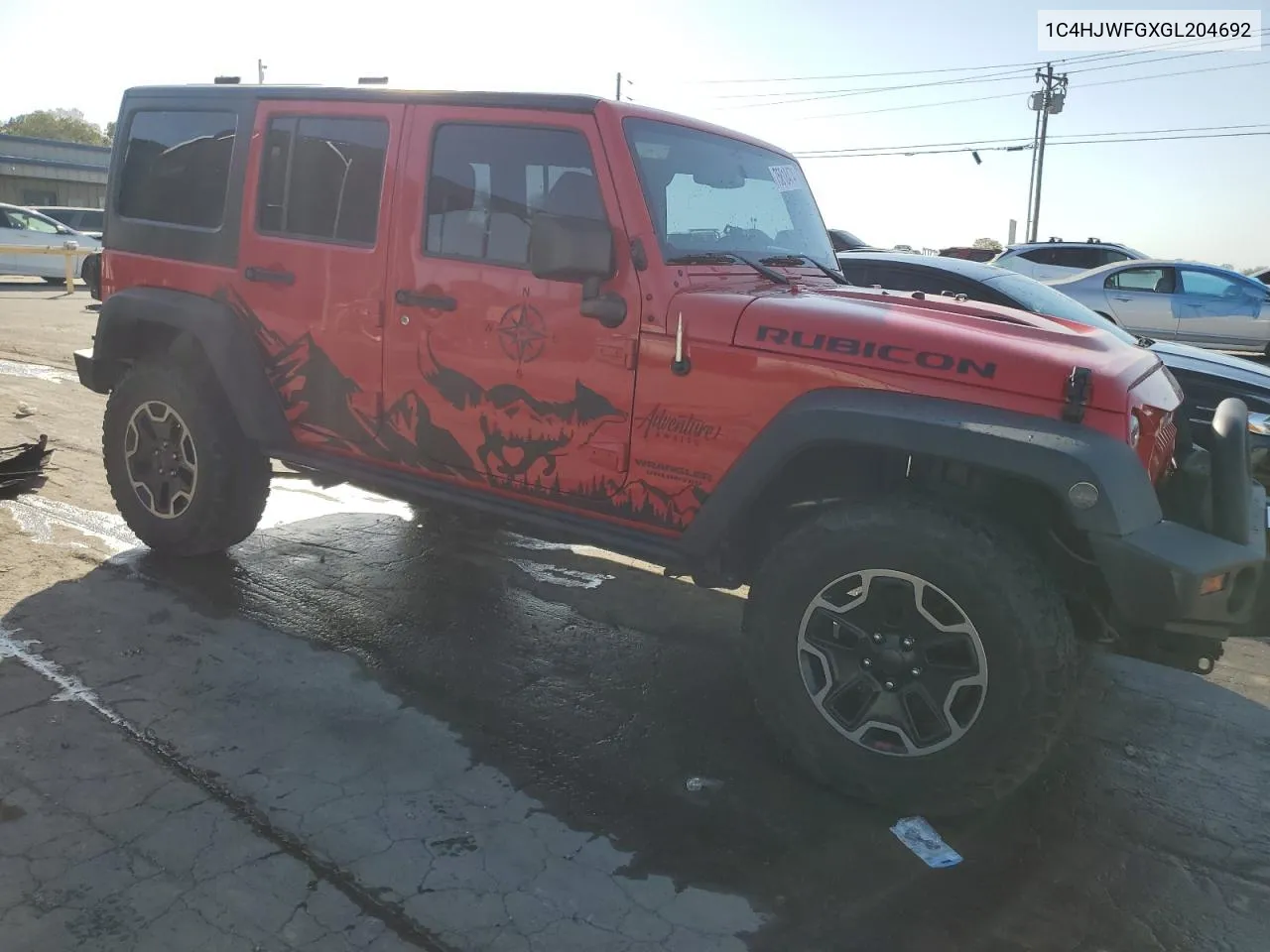 2016 Jeep Wrangler Unlimited Rubicon VIN: 1C4HJWFGXGL204692 Lot: 75818474