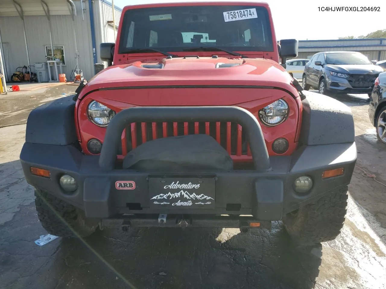 2016 Jeep Wrangler Unlimited Rubicon VIN: 1C4HJWFGXGL204692 Lot: 75818474