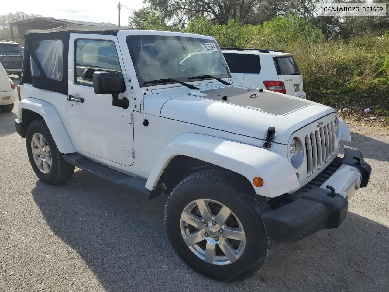 2016 Jeep Wrangler Sahara VIN: 1C4AJWBG2GL321609 Lot: 75876084