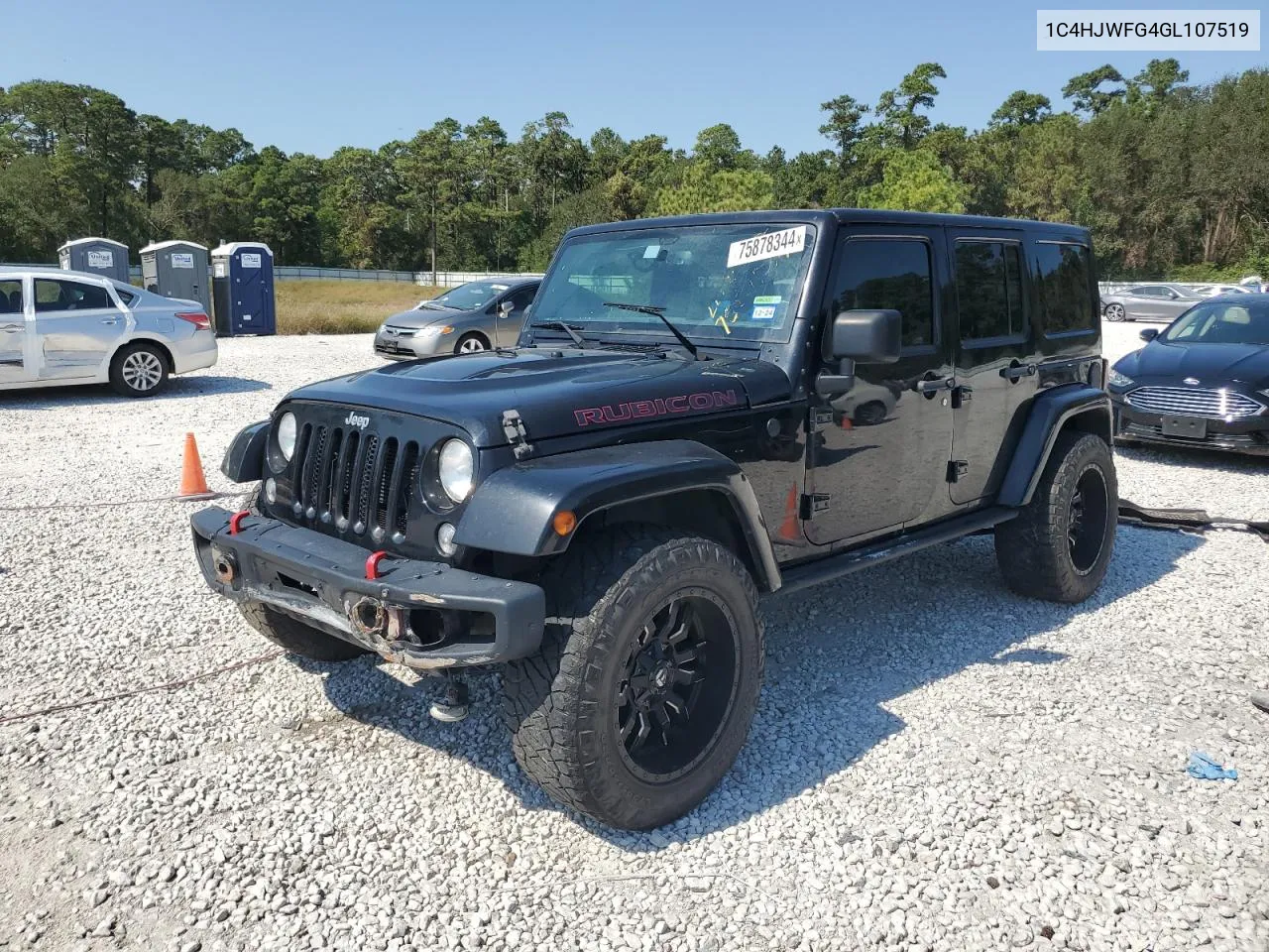 2016 Jeep Wrangler Unlimited Rubicon VIN: 1C4HJWFG4GL107519 Lot: 75878344