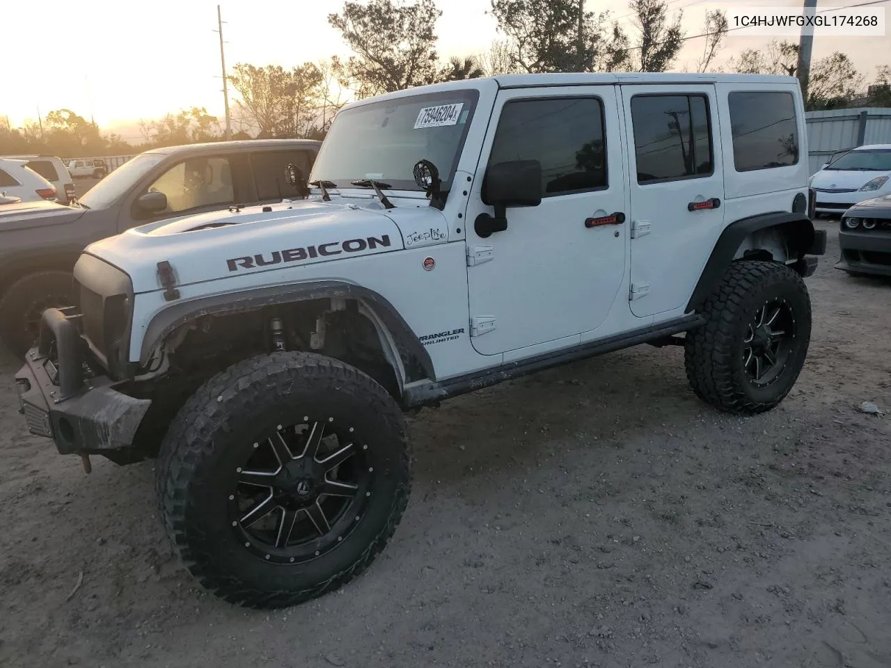 2016 Jeep Wrangler Unlimited Rubicon VIN: 1C4HJWFGXGL174268 Lot: 75946204