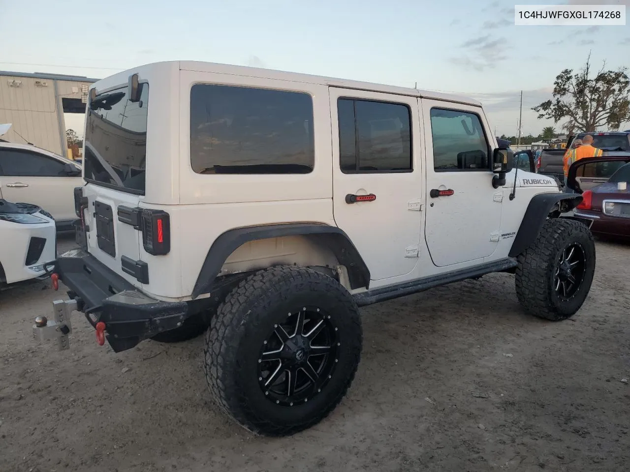 2016 Jeep Wrangler Unlimited Rubicon VIN: 1C4HJWFGXGL174268 Lot: 75946204