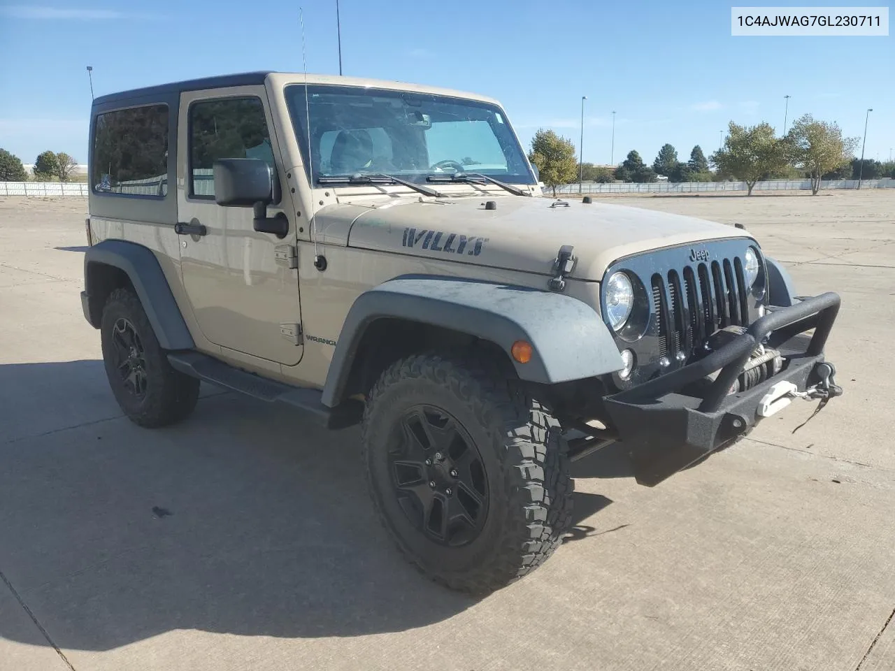 2016 Jeep Wrangler Sport VIN: 1C4AJWAG7GL230711 Lot: 76050584