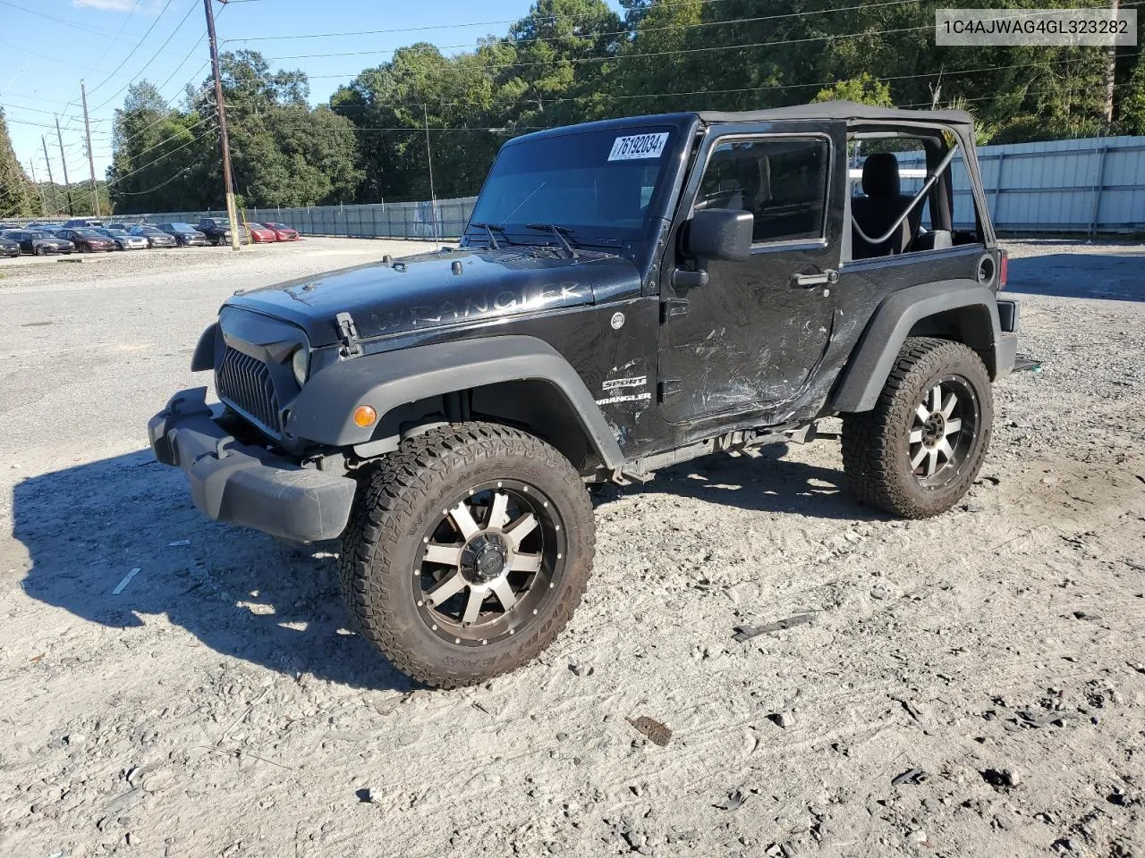 2016 Jeep Wrangler Sport VIN: 1C4AJWAG4GL323282 Lot: 76192034