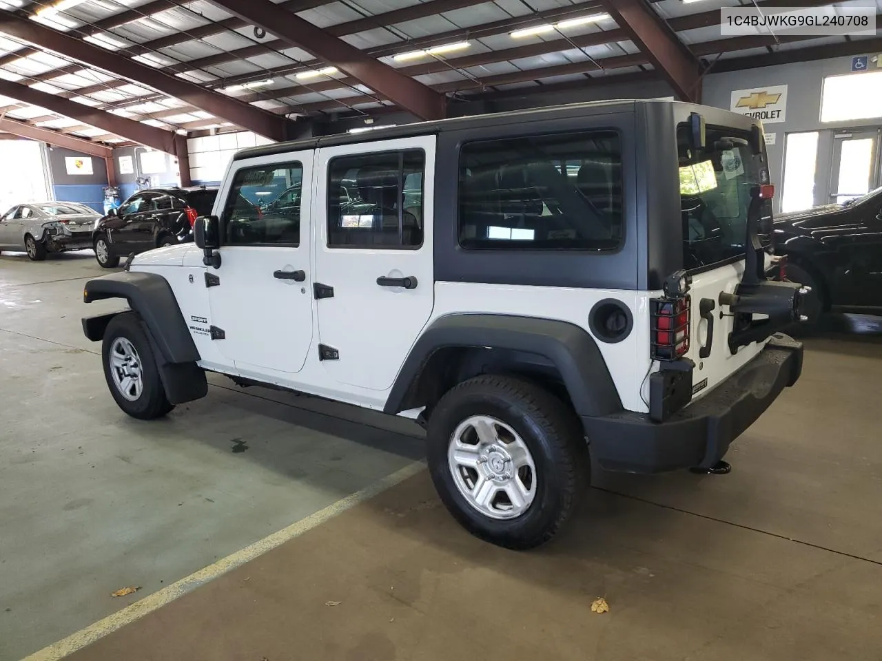 2016 Jeep Wrangler Unlimited Sport VIN: 1C4BJWKG9GL240708 Lot: 76340324