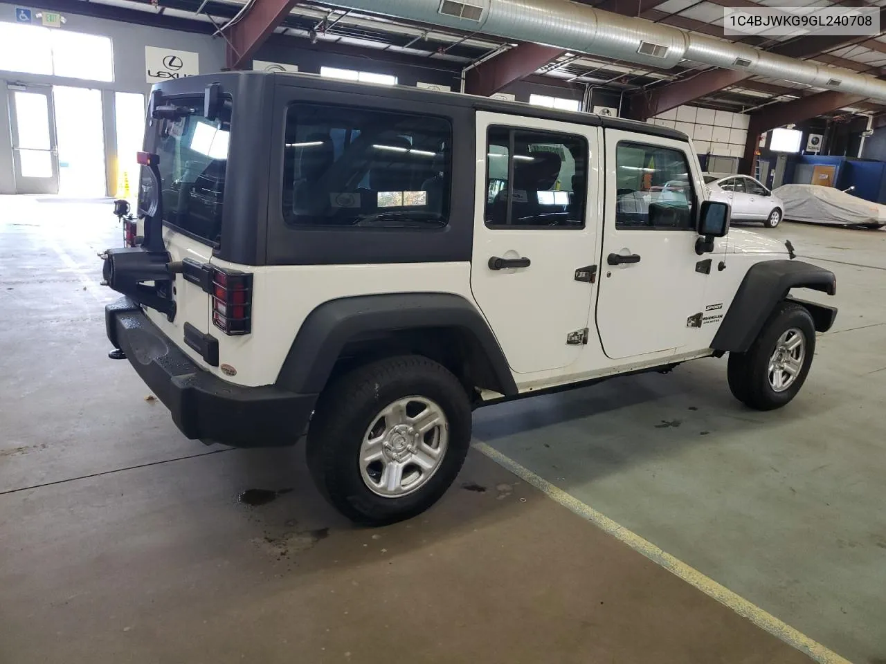 2016 Jeep Wrangler Unlimited Sport VIN: 1C4BJWKG9GL240708 Lot: 76340324