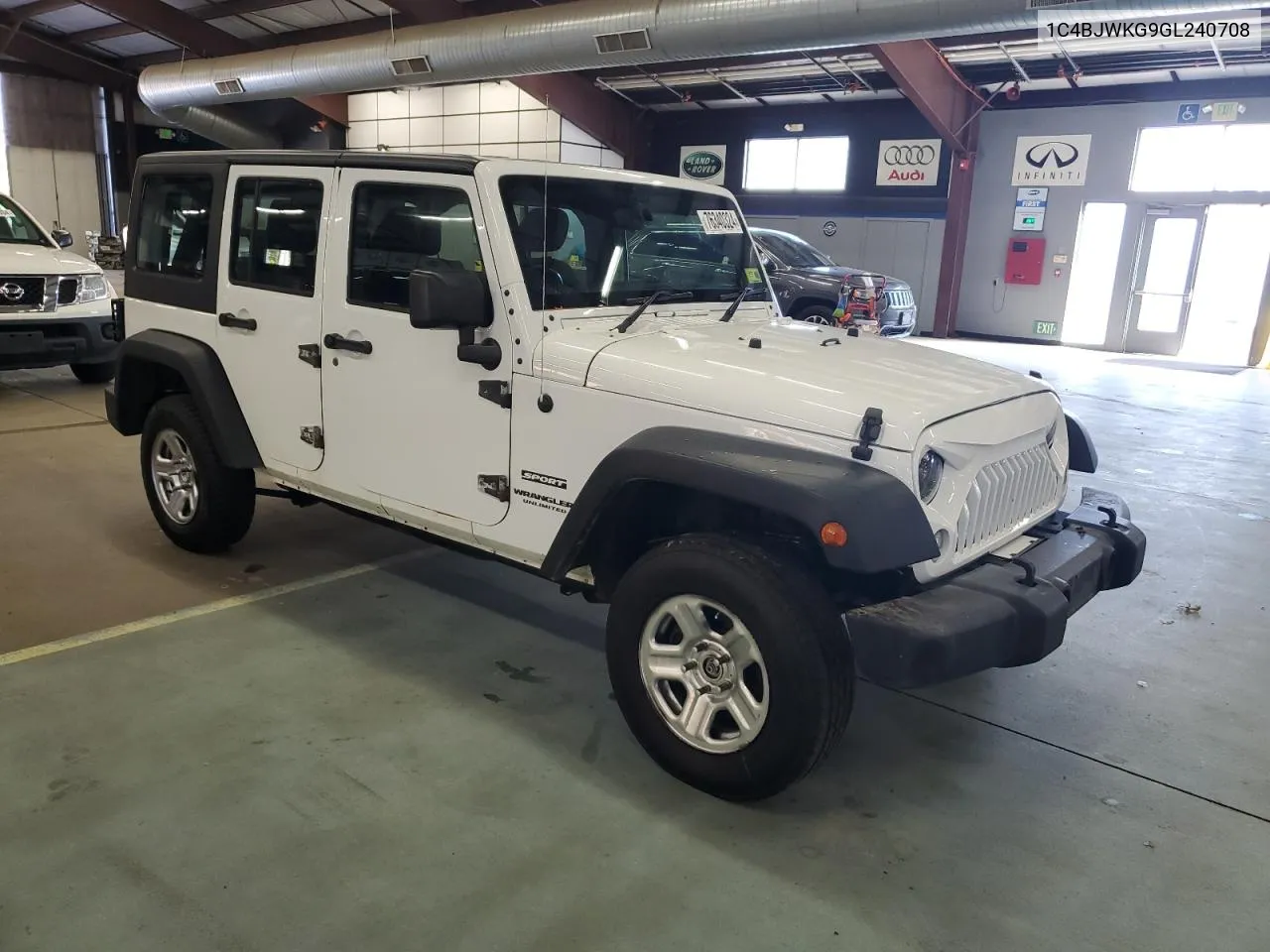 2016 Jeep Wrangler Unlimited Sport VIN: 1C4BJWKG9GL240708 Lot: 76340324