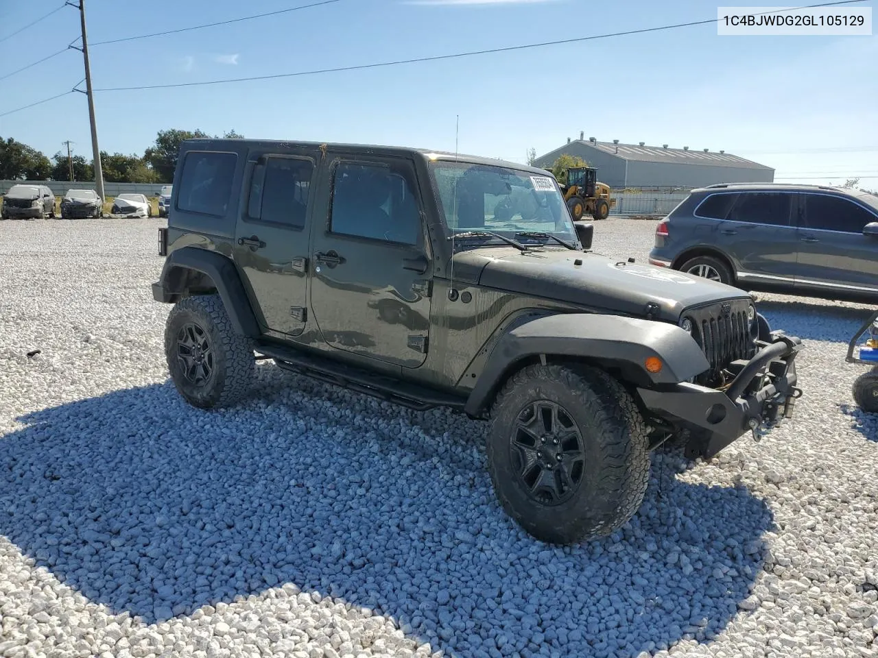 2016 Jeep Wrangler Unlimited Sport VIN: 1C4BJWDG2GL105129 Lot: 76505634