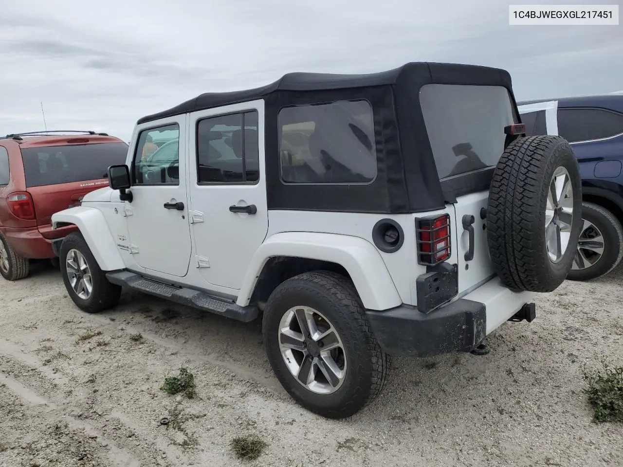 2016 Jeep Wrangler Unlimited Sahara VIN: 1C4BJWEGXGL217451 Lot: 76797414