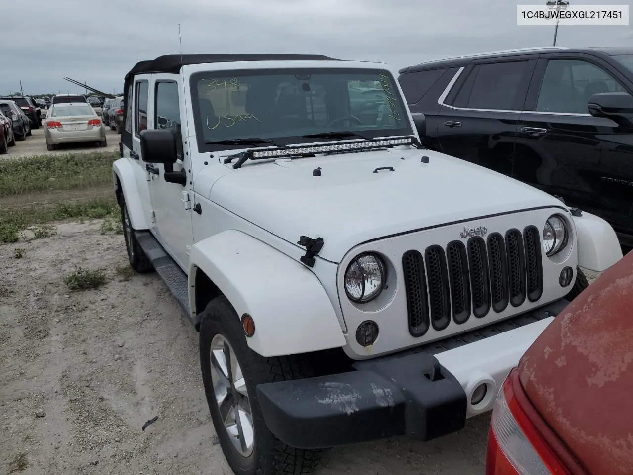 2016 Jeep Wrangler Unlimited Sahara VIN: 1C4BJWEGXGL217451 Lot: 76797414