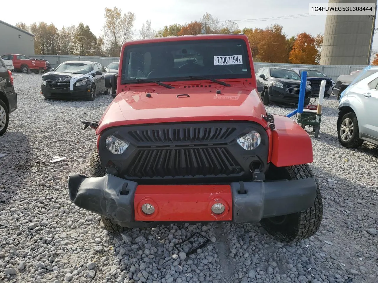 2016 Jeep Wrangler Unlimited Sahara VIN: 1C4HJWEG5GL308444 Lot: 77007194