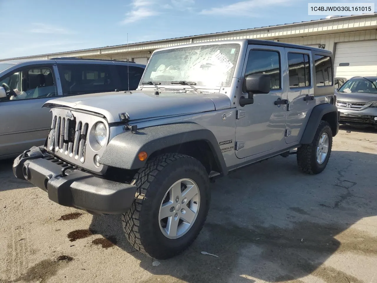 2016 Jeep Wrangler Unlimited Sport VIN: 1C4BJWDG3GL161015 Lot: 77316394