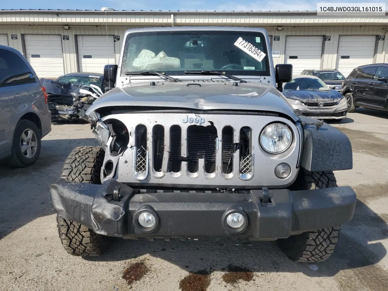 2016 Jeep Wrangler Unlimited Sport VIN: 1C4BJWDG3GL161015 Lot: 77316394