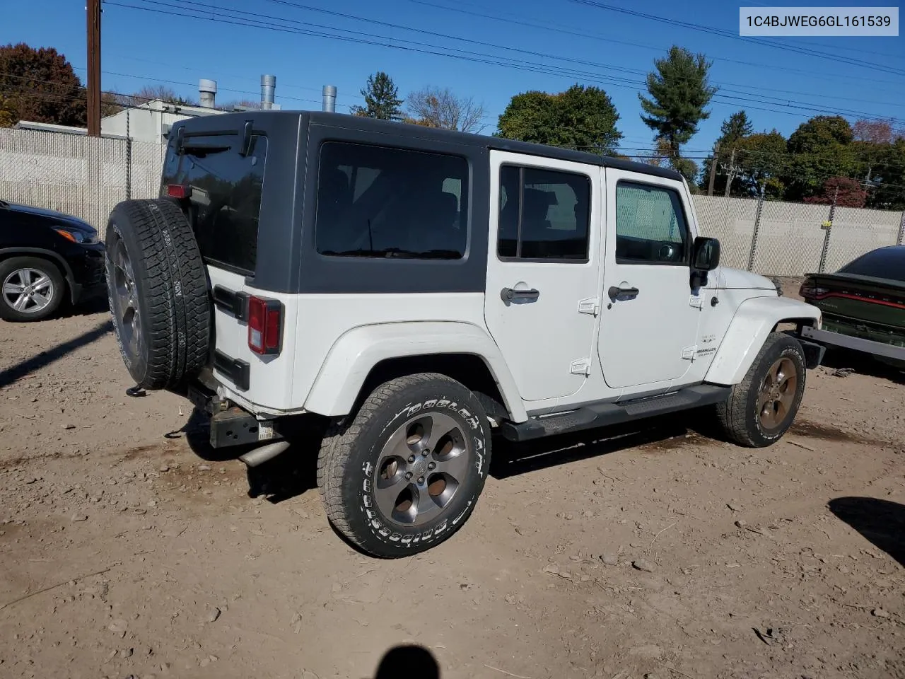 2016 Jeep Wrangler Unlimited Sahara VIN: 1C4BJWEG6GL161539 Lot: 77544954