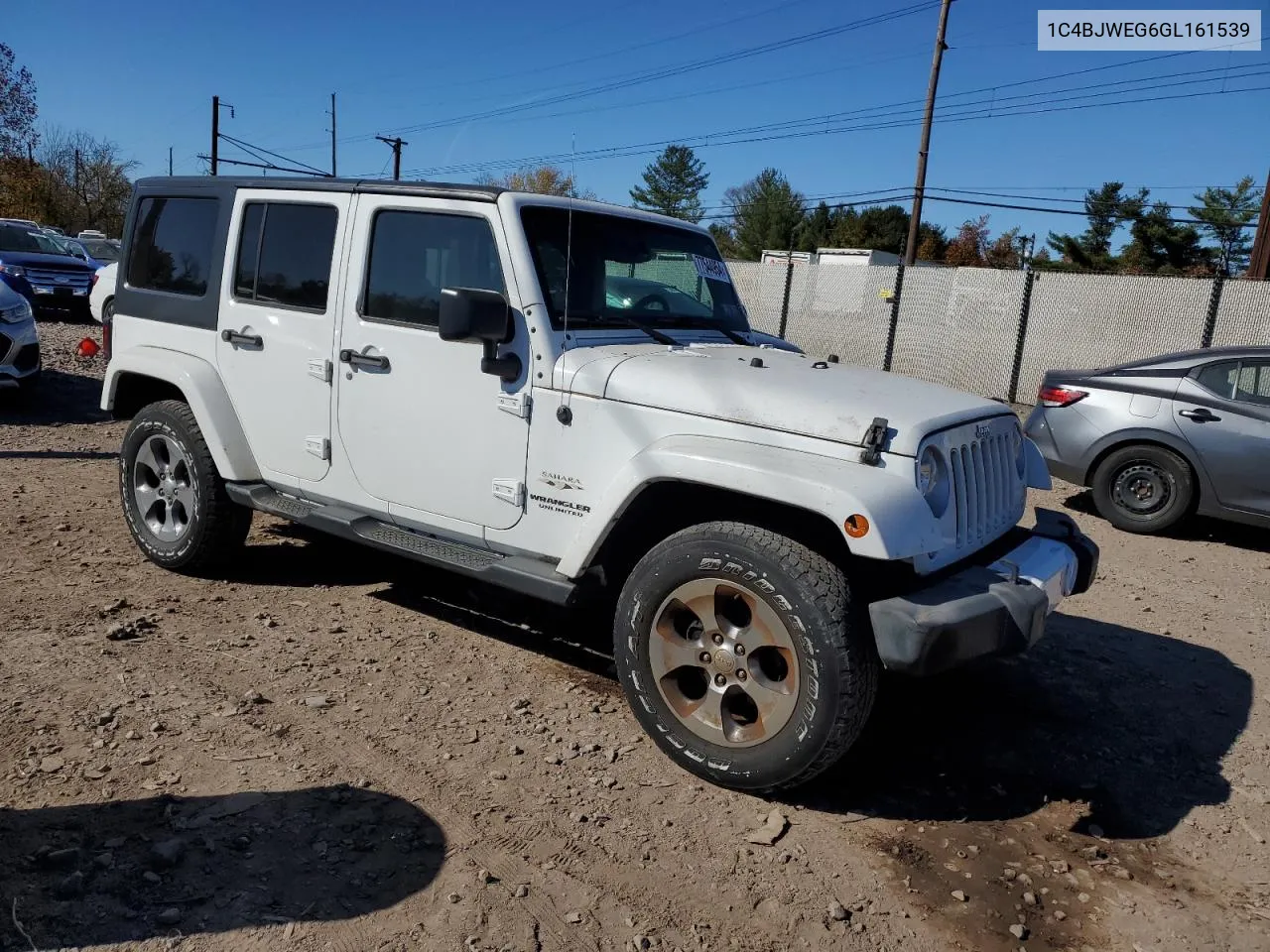 2016 Jeep Wrangler Unlimited Sahara VIN: 1C4BJWEG6GL161539 Lot: 77544954