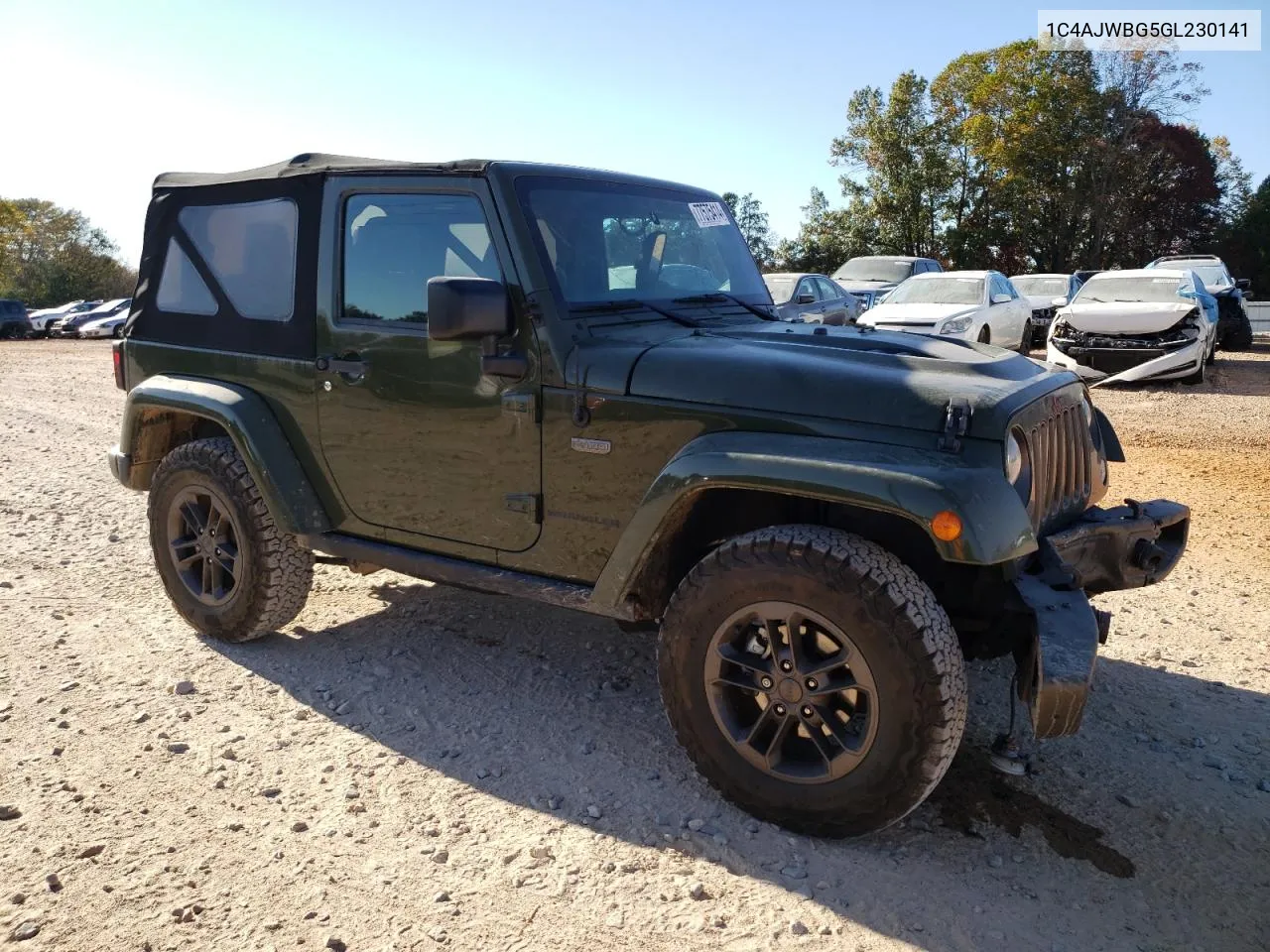 2016 Jeep Wrangler Sahara VIN: 1C4AJWBG5GL230141 Lot: 77575414