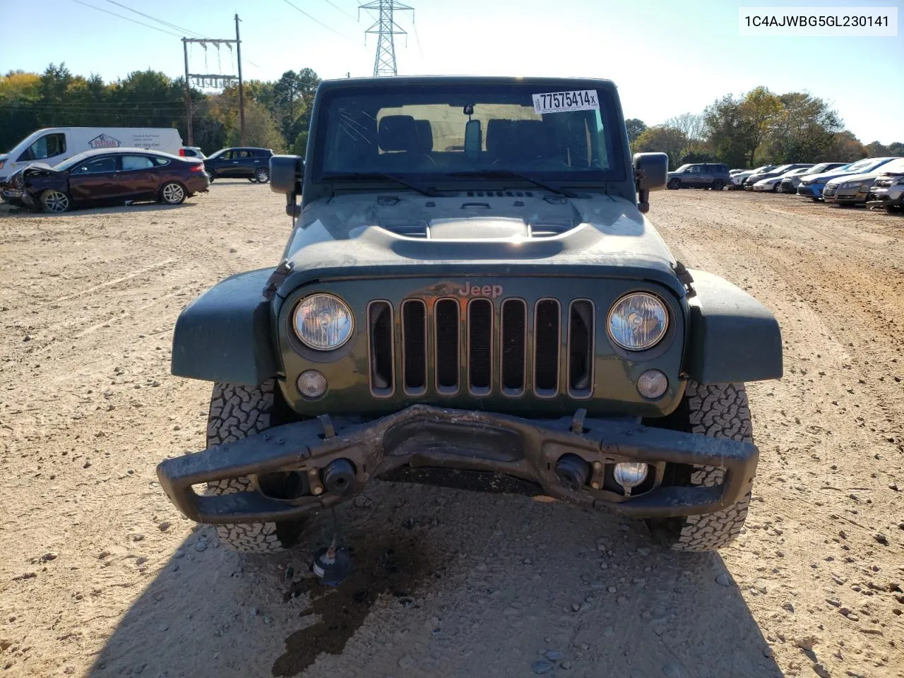 2016 Jeep Wrangler Sahara VIN: 1C4AJWBG5GL230141 Lot: 77575414