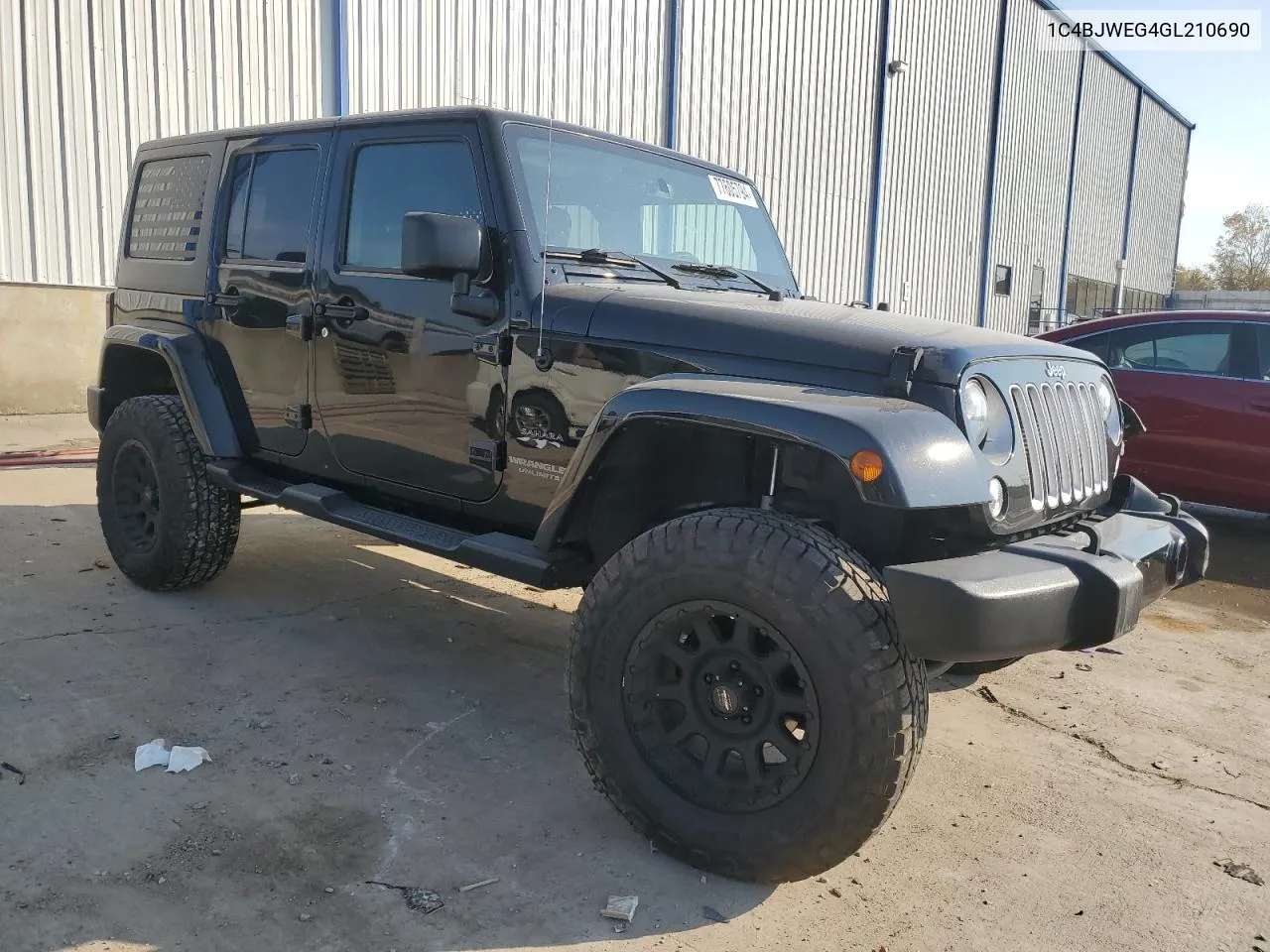 2016 Jeep Wrangler Unlimited Sahara VIN: 1C4BJWEG4GL210690 Lot: 77605794