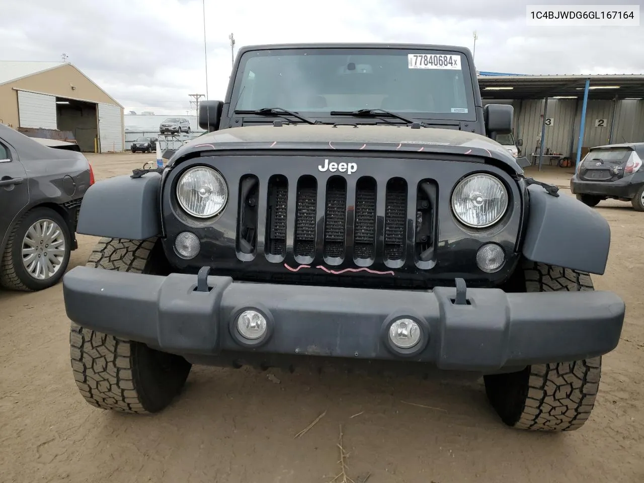 2016 Jeep Wrangler Unlimited Sport VIN: 1C4BJWDG6GL167164 Lot: 77840684