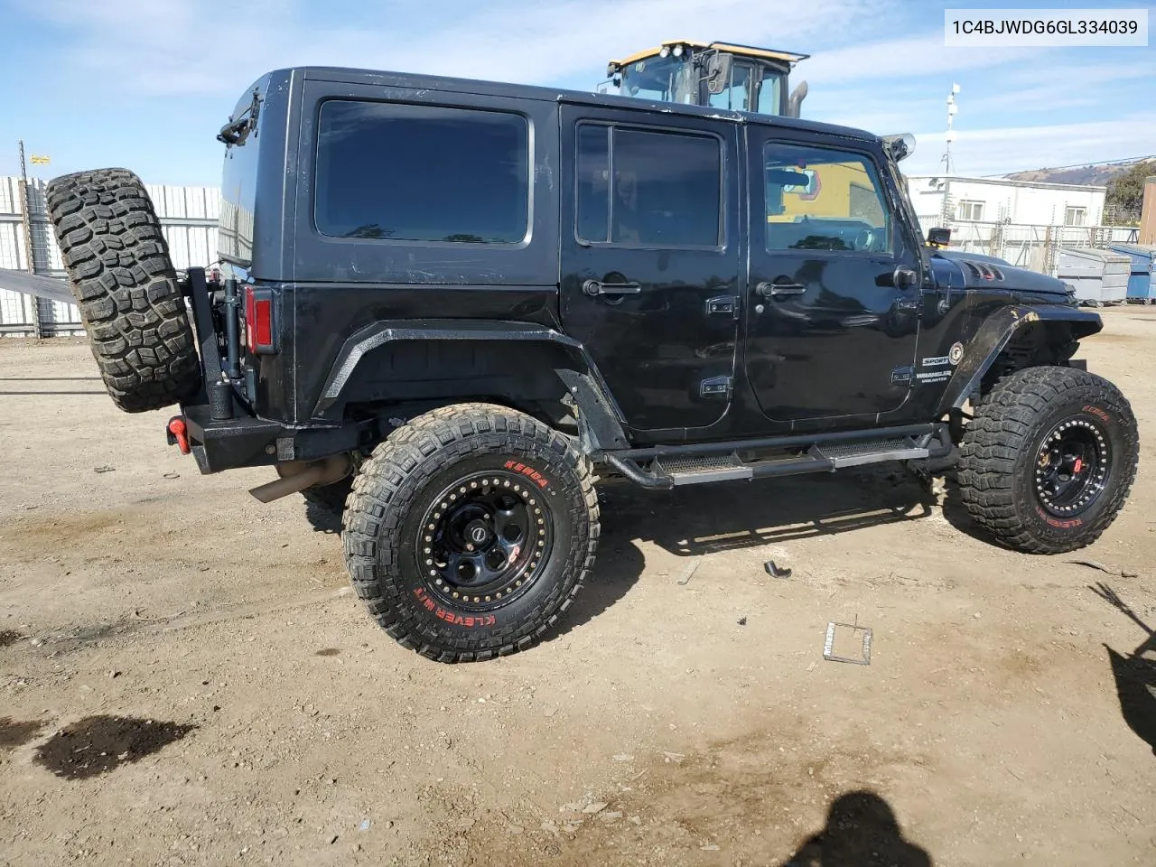 2016 Jeep Wrangler Unlimited Sport VIN: 1C4BJWDG6GL334039 Lot: 78458394