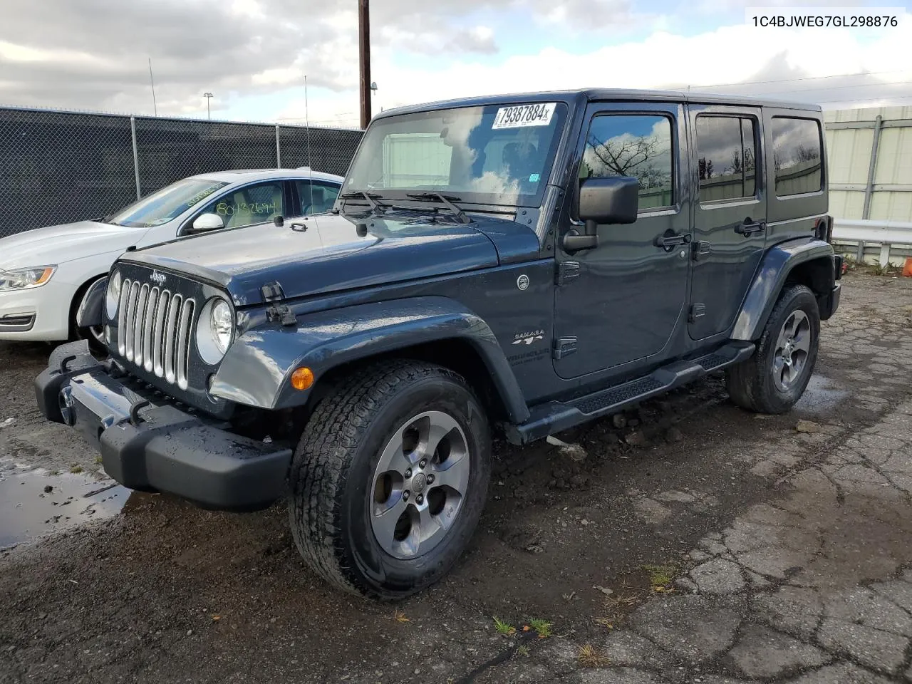 2016 Jeep Wrangler Unlimited Sahara VIN: 1C4BJWEG7GL298876 Lot: 79387884