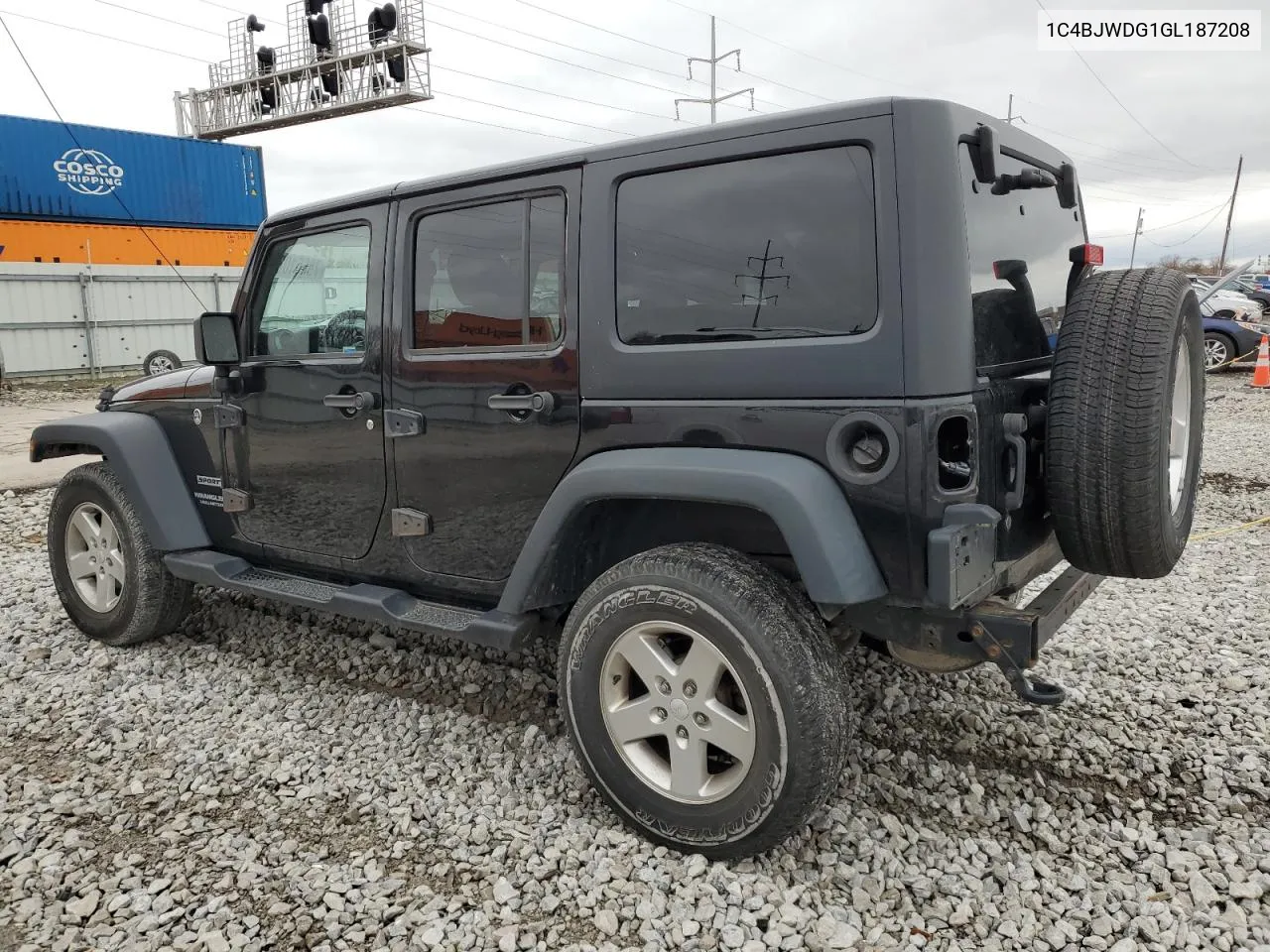 2016 Jeep Wrangler Unlimited Sport VIN: 1C4BJWDG1GL187208 Lot: 79651034