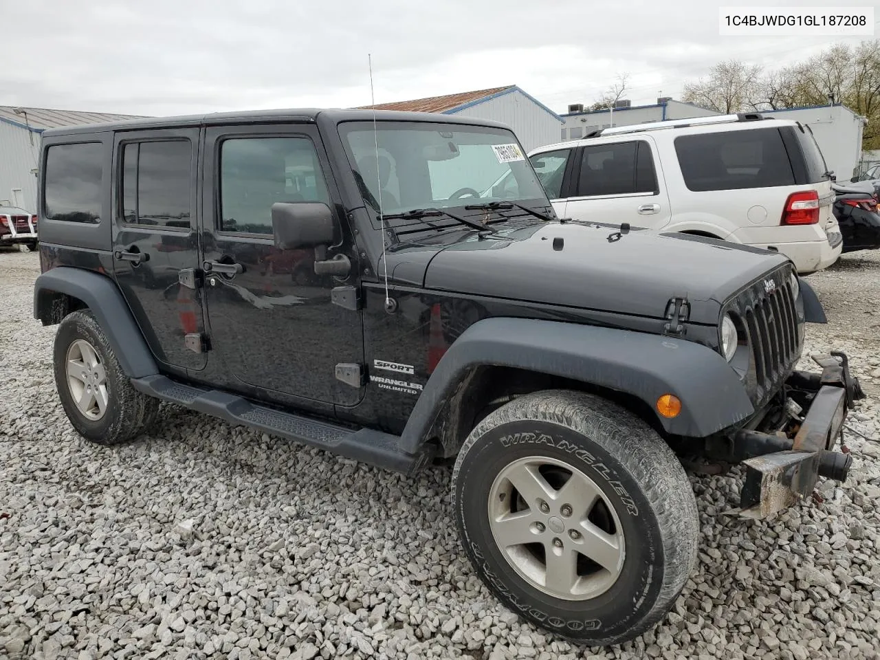 2016 Jeep Wrangler Unlimited Sport VIN: 1C4BJWDG1GL187208 Lot: 79651034