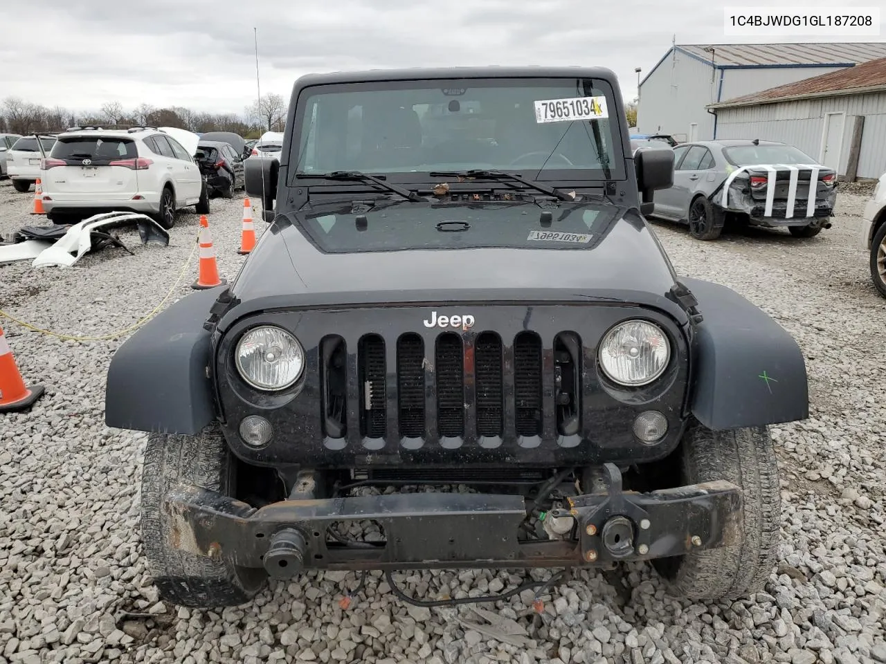 2016 Jeep Wrangler Unlimited Sport VIN: 1C4BJWDG1GL187208 Lot: 79651034